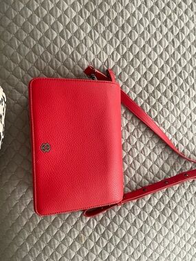 New Dagne Dover Red Crossbody Bag with Adjustable Strap, no bag